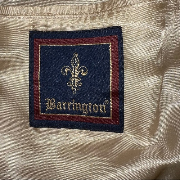 NWT Barrington Men's 38R Brown 100% Silk Tweed 2 Button Notch Lapel Blazer - Picture 7 of 9